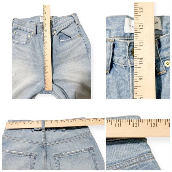 TU ES MON TRESOR Carnelian Jean 7 year,‎ high-rise turn-up jeans, Size 26 - Picture 15 of 15